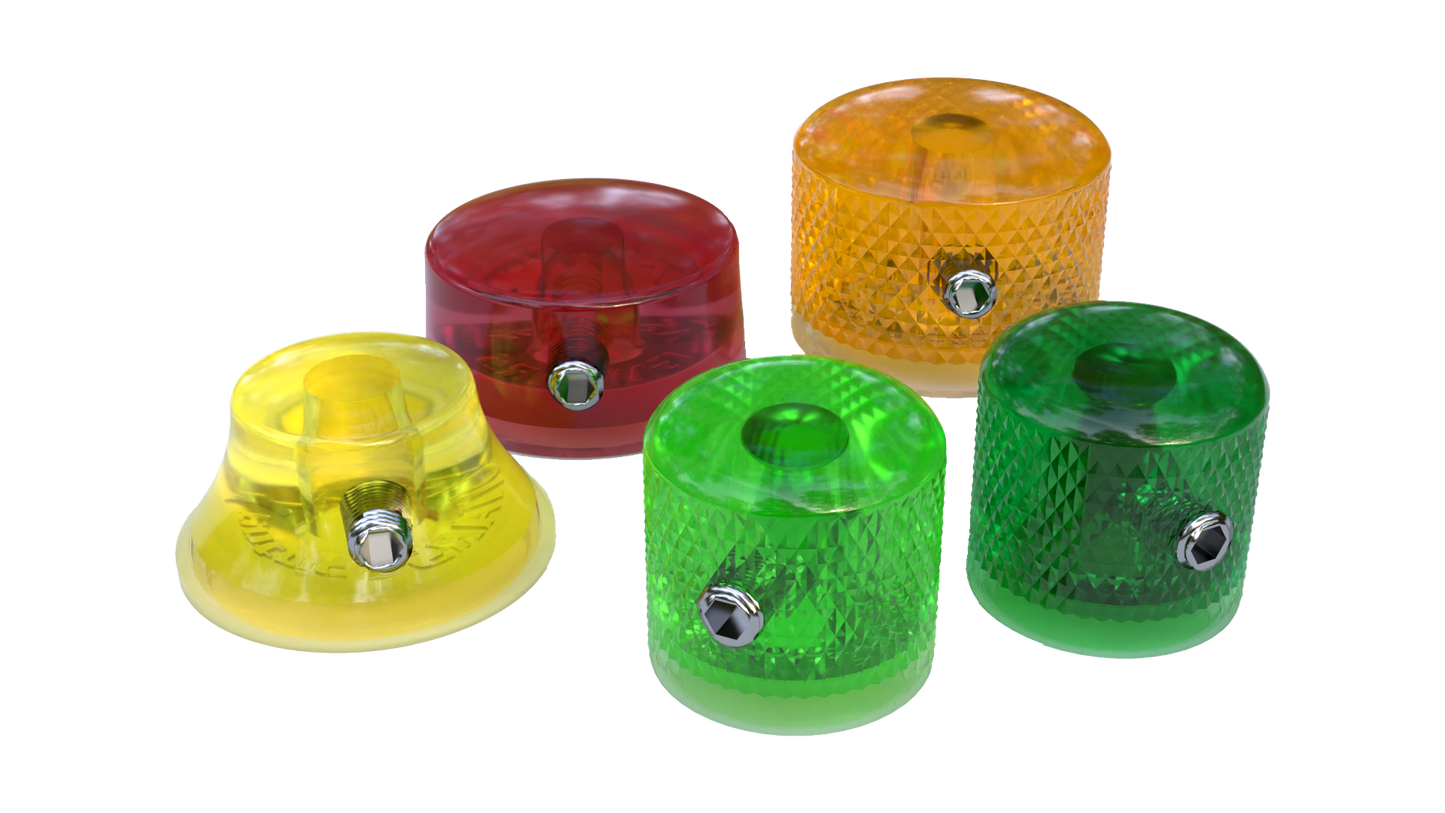 Xentric Guitars - CRYSTAL CLEAR Series Resin Standard Guitar Knobs