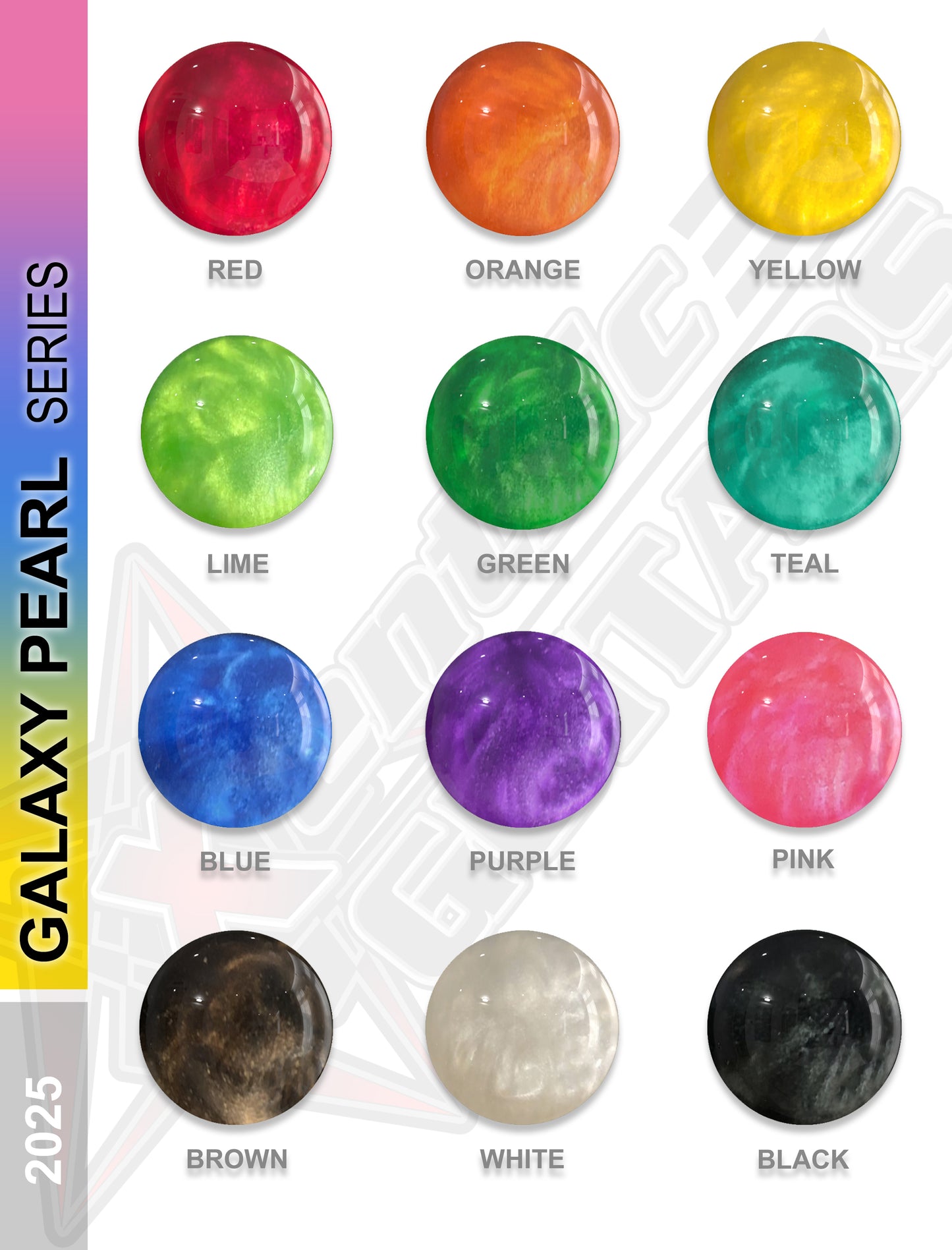 Xentric Guitars - GALAXY PEARL Series Resin Guitar Switch Caps