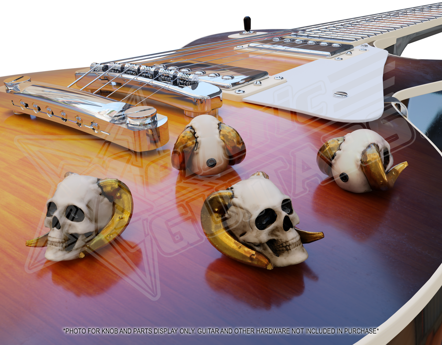 Xentric Guitars - SINISTER SKULLS Series Resin Guitar Knobs
