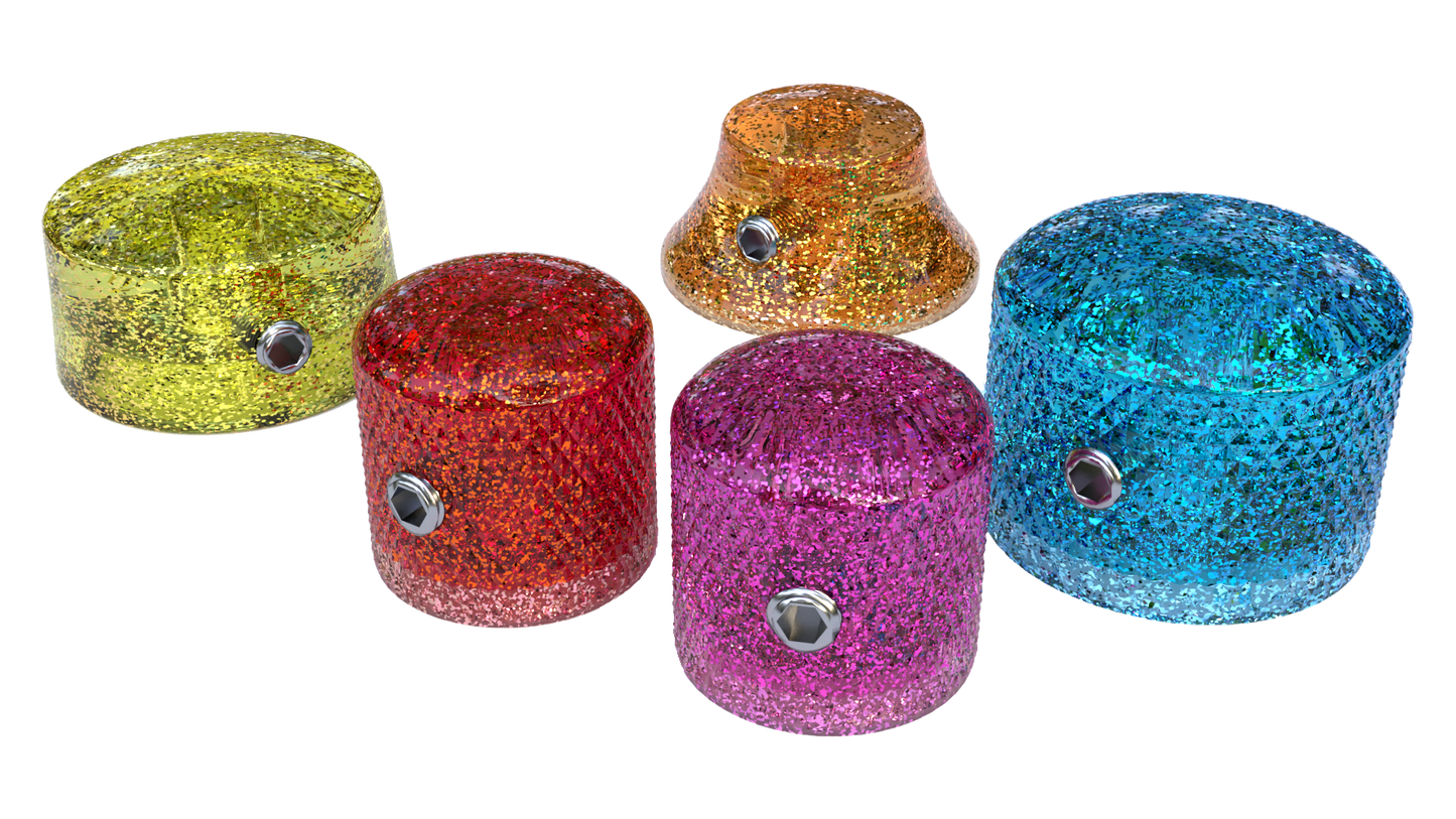 Xentric Guitars - METAL FLAKE Series Resin Standard Guitar Knobs