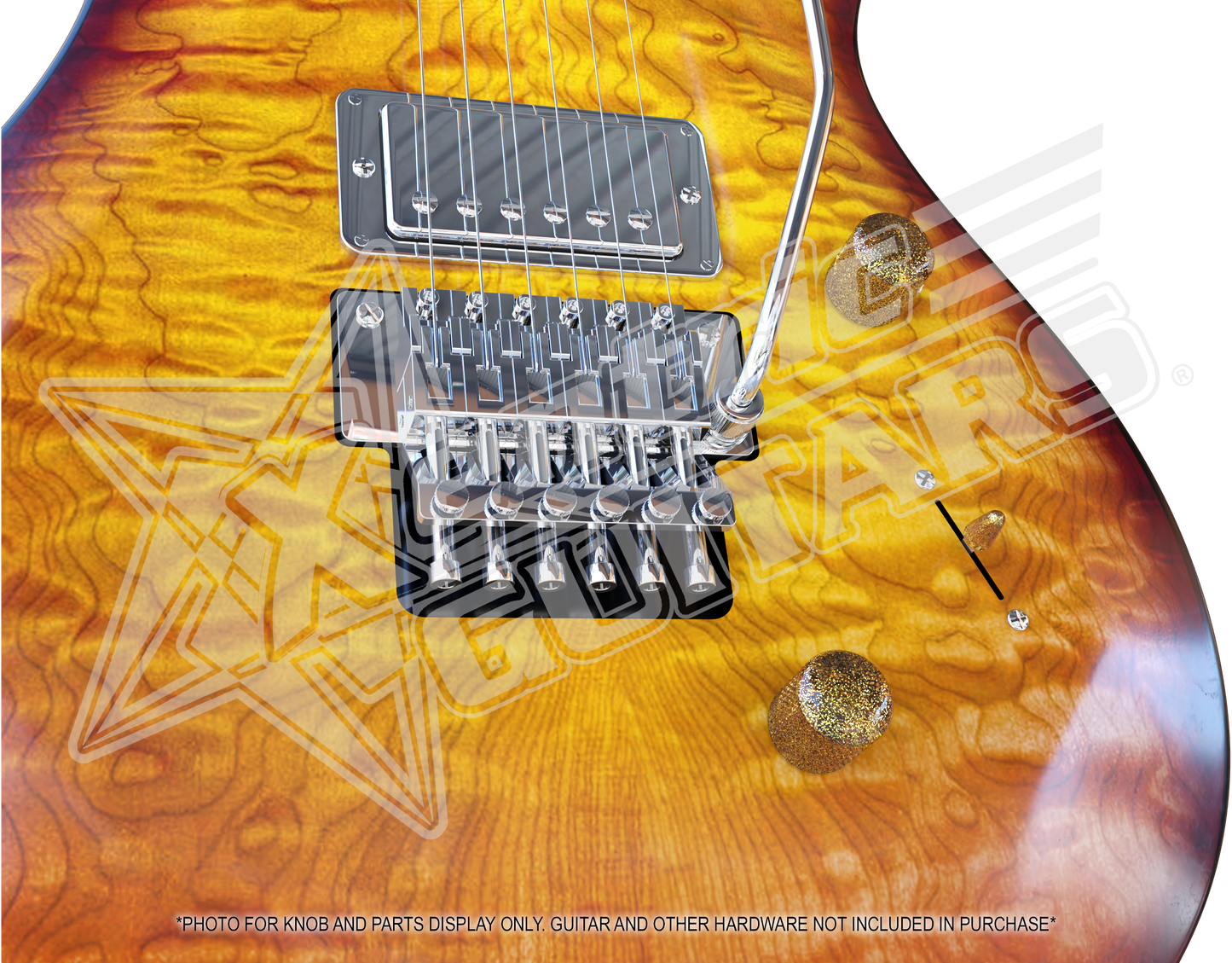 Xentric Guitars - METAL FLAKE Series Resin Standard Guitar Knobs