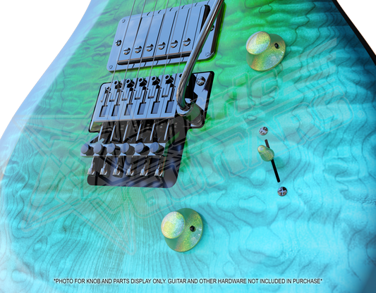 Xentric Guitars - HOLOGRAPH"X" Series Resin Guitar Switch Caps