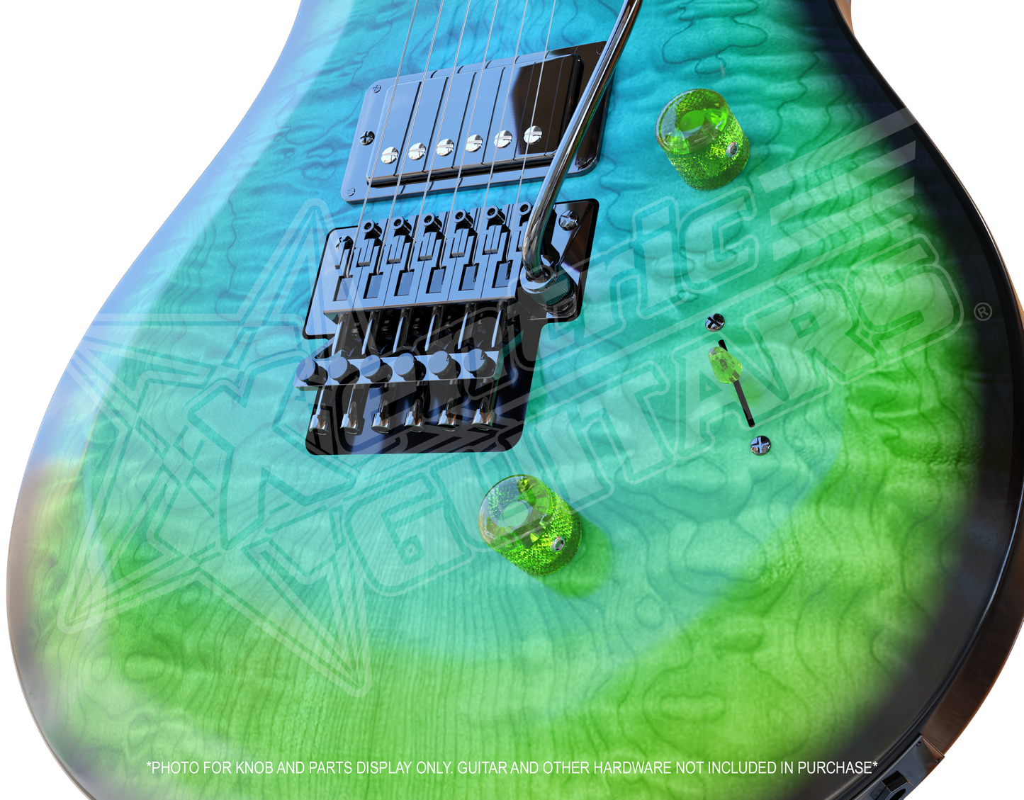 Xentric Guitars - CRYSTAL CLEAR Series Resin Standard Guitar Knobs