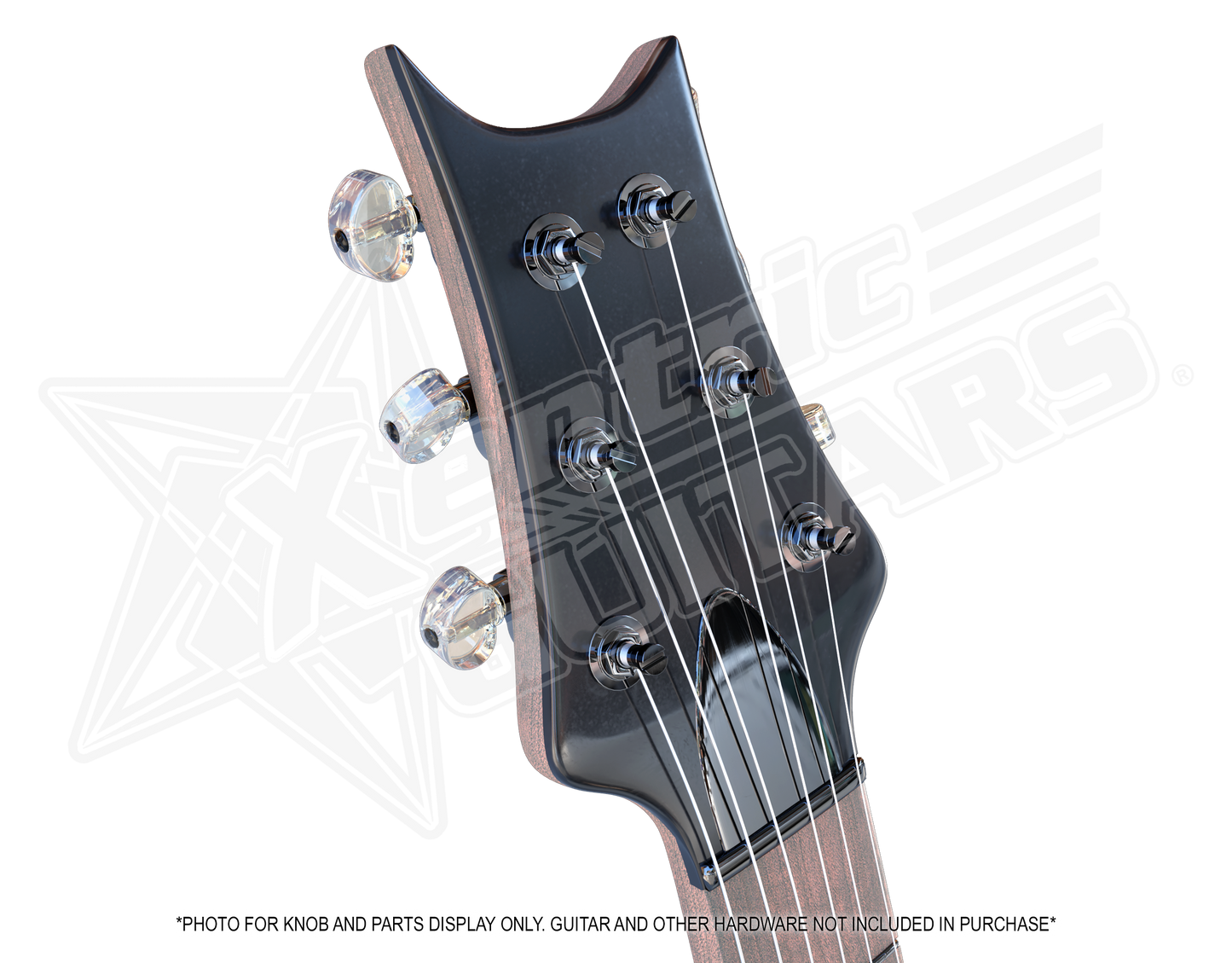 Xentric Guitars - CRYSTAL CLEAR Series Resin Guitar Tuner Knobs