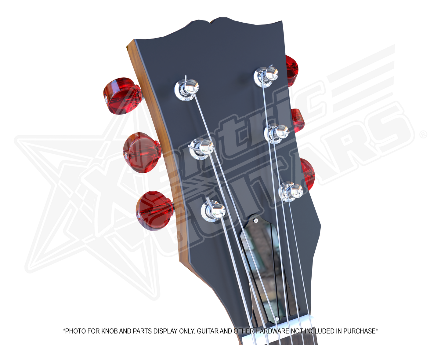 Xentric Guitars - CRYSTAL CLEAR Series Resin Guitar Tuner Knobs