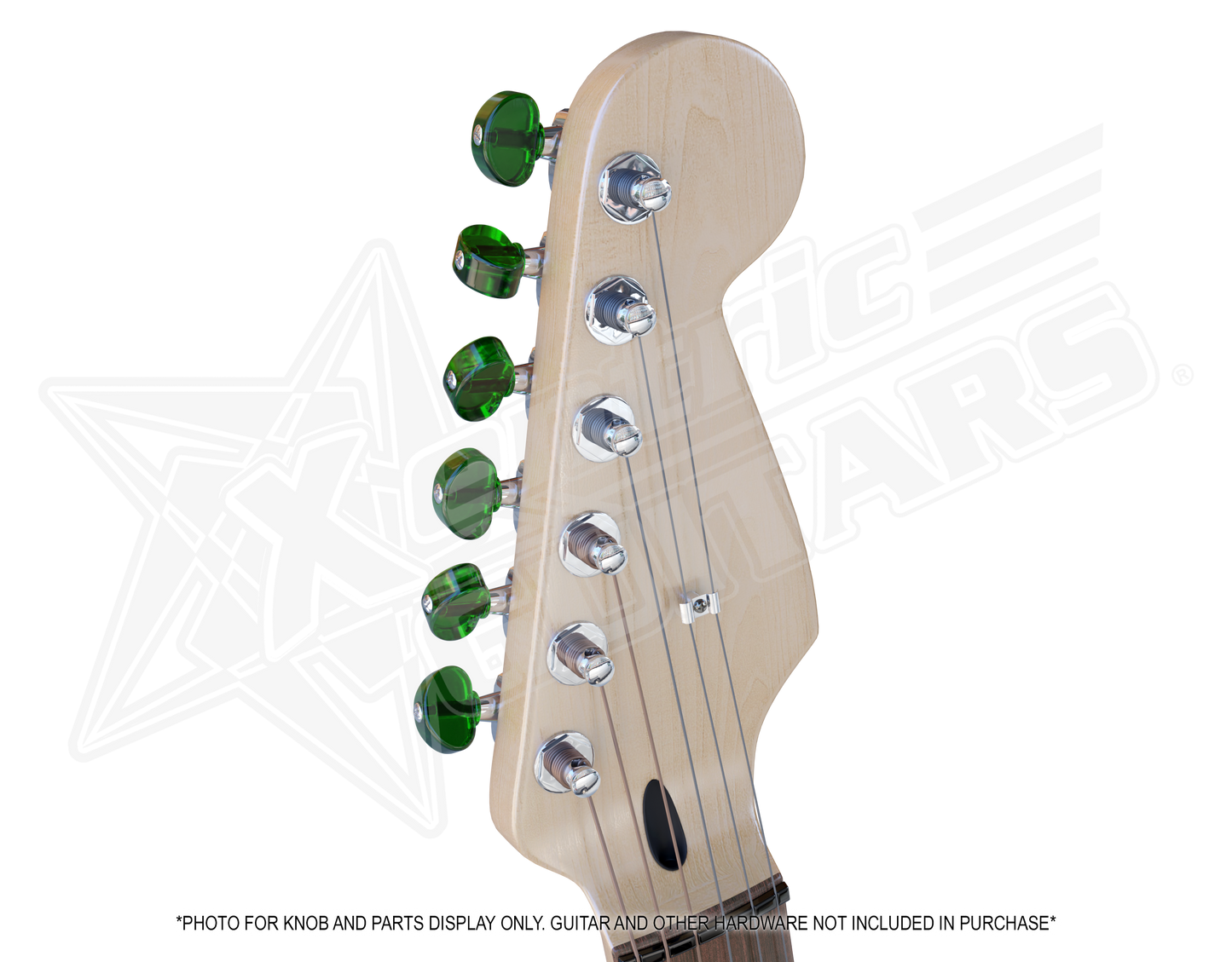 Xentric Guitars - CRYSTAL CLEAR Series Resin Guitar Tuner Knobs