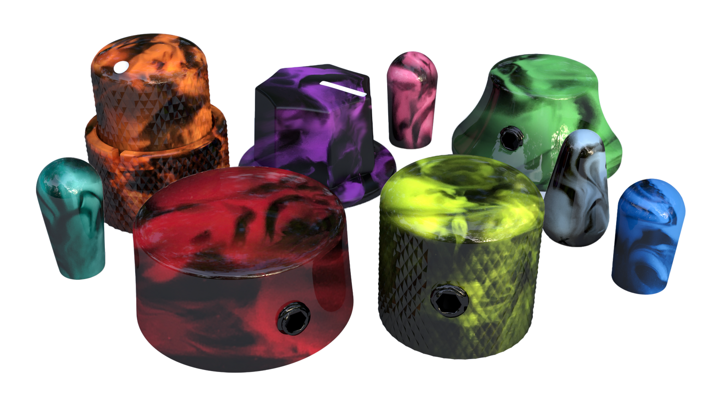 Xentric Guitars® - AURORA™ Series Resin Knobs and Switch Caps