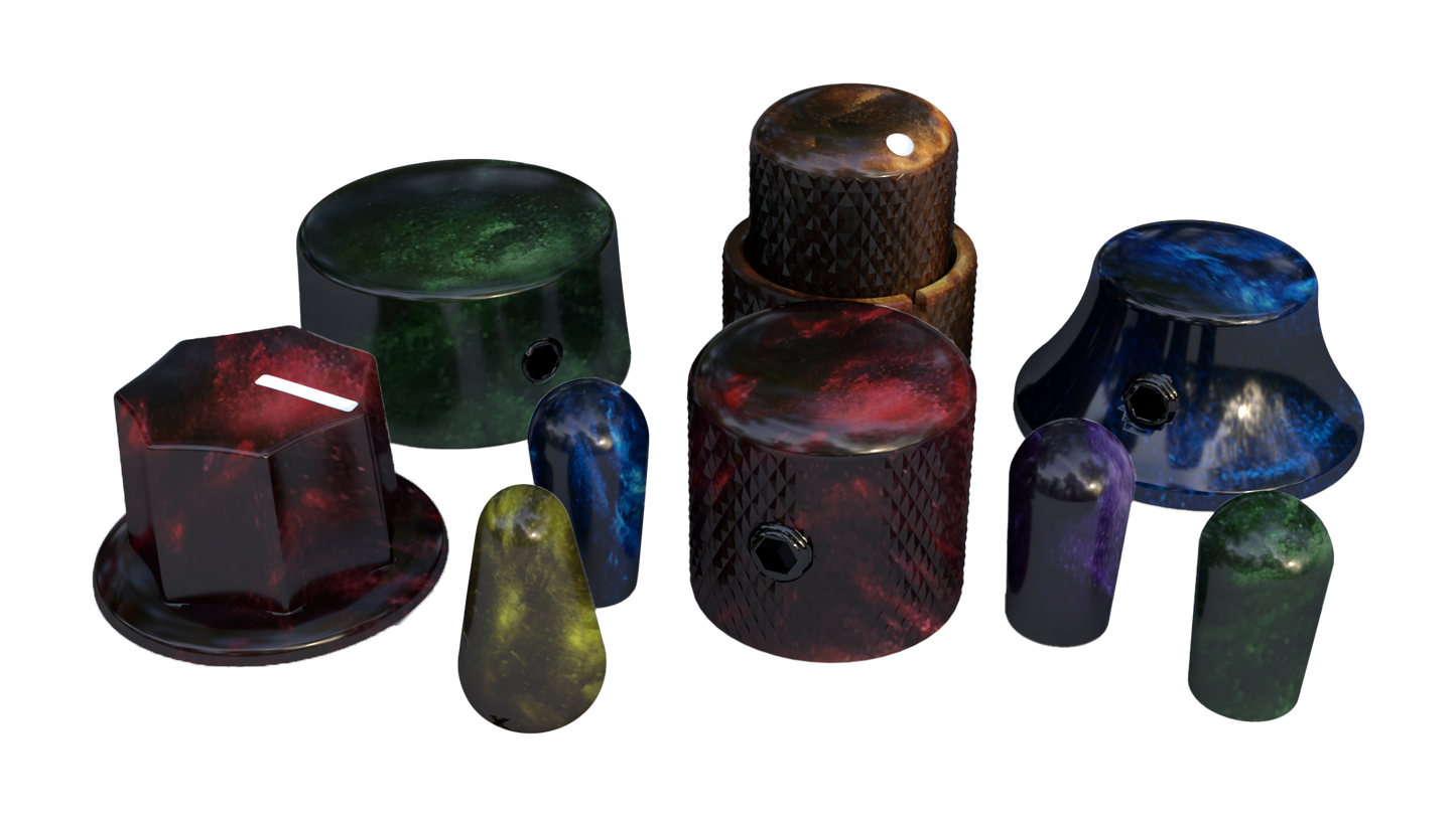 Xentric Guitars® - AUTUMN PEARL™ Series Resin Knobs and Switch Caps