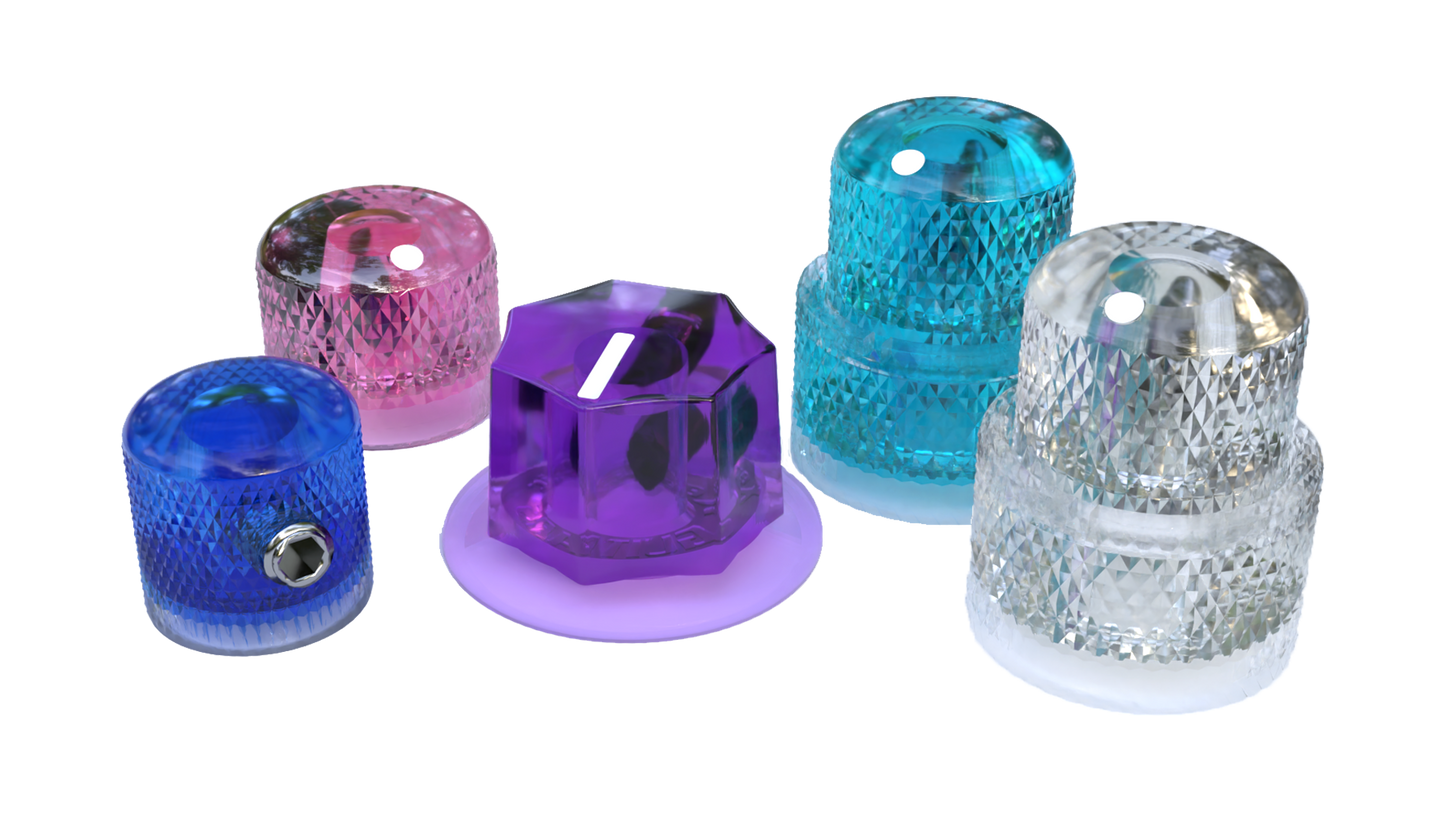 Xentric Guitars - CRYSTAL CLEAR Series Resin Specialty Guitar Knobs