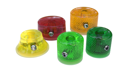 Xentric Guitars - CRYSTAL CLEAR Series Resin Standard Guitar Knobs