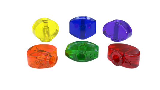 Xentric Guitars - CRYSTAL CLEAR Series Resin Guitar Tuner Knobs
