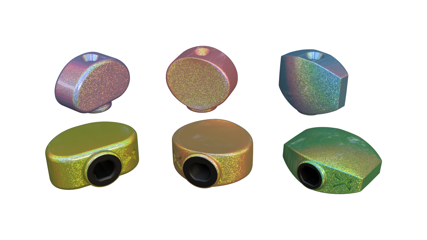 Xentric Guitars - HOLOGRAPH"X" Series Resin Guitar Tuner Knobs