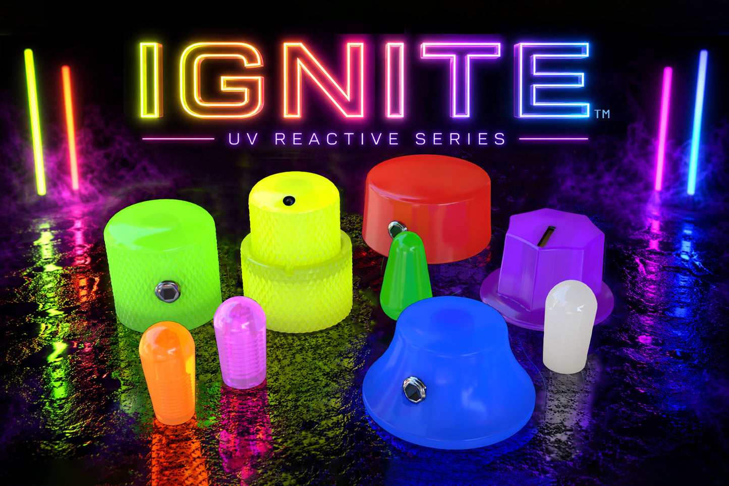 Xentric Guitars® - IGNITE™ Series Resin Knobs and Switch Caps