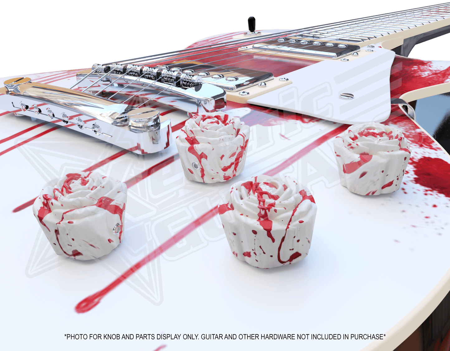Xentric Guitars® - FANCY FLORAL™ Series Resin Guitar Knobs