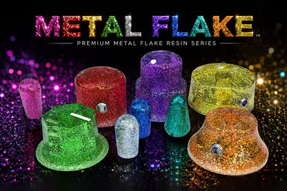 Xentric Guitars® - METAL FLAKE™ Series Resin Knobs and Switch Caps