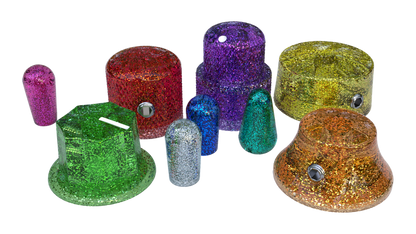 Xentric Guitars® - METAL FLAKE™ Series Resin Knobs and Switch Caps
