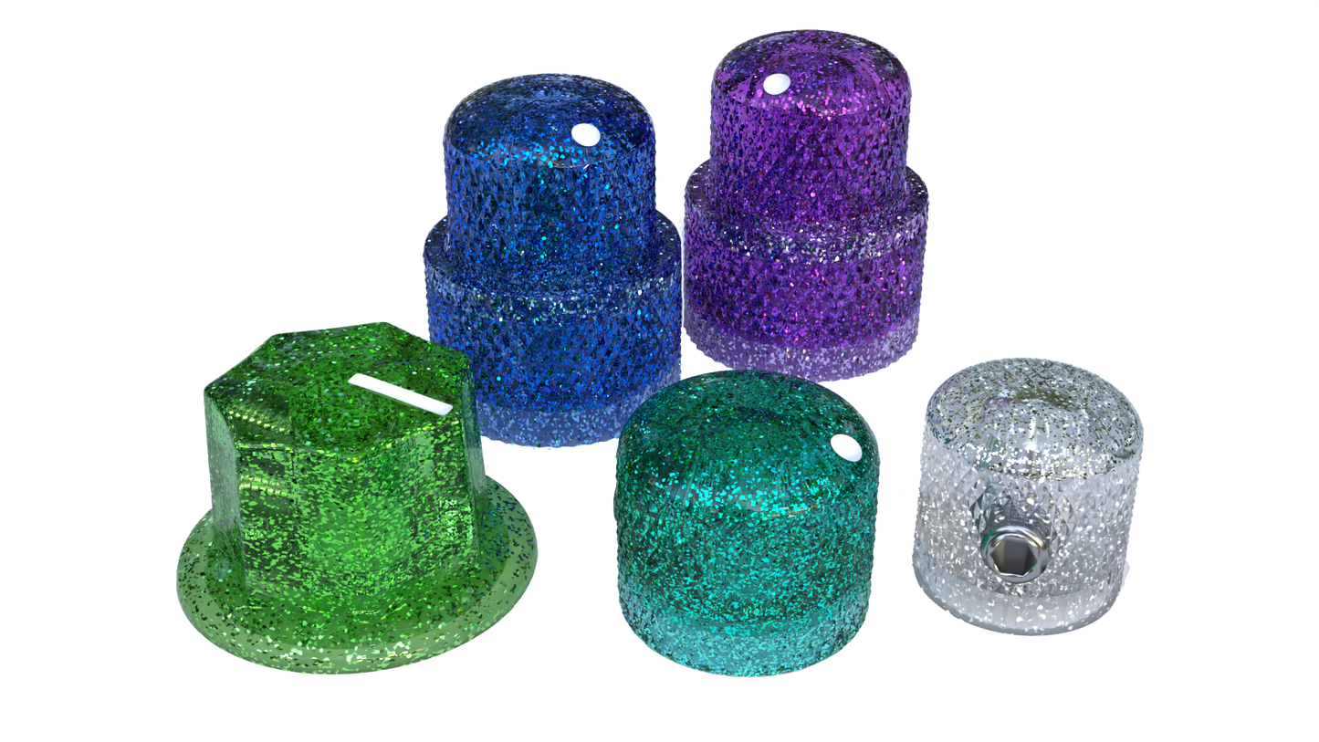 Xentric Guitars - METAL FLAKE Series Resin Specialty Guitar Knobs