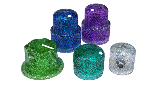 Xentric Guitars - METAL FLAKE Series Resin Specialty Guitar Knobs