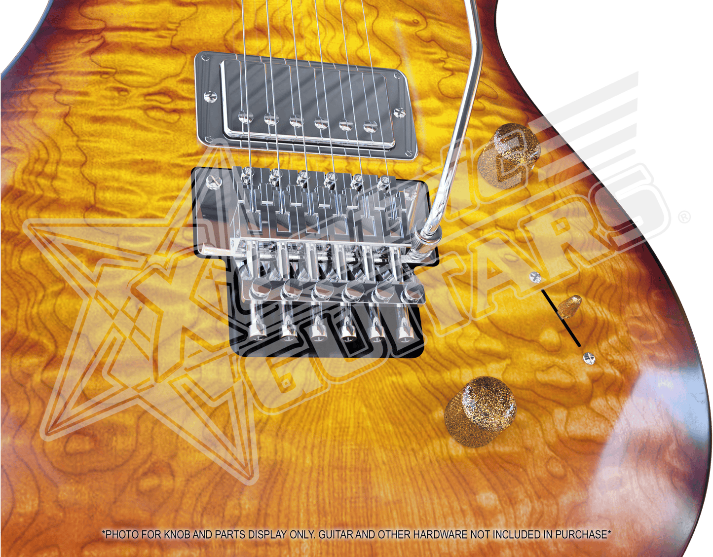 Xentric Guitars® - METAL FLAKE™ Series Resin Knobs and Switch Caps