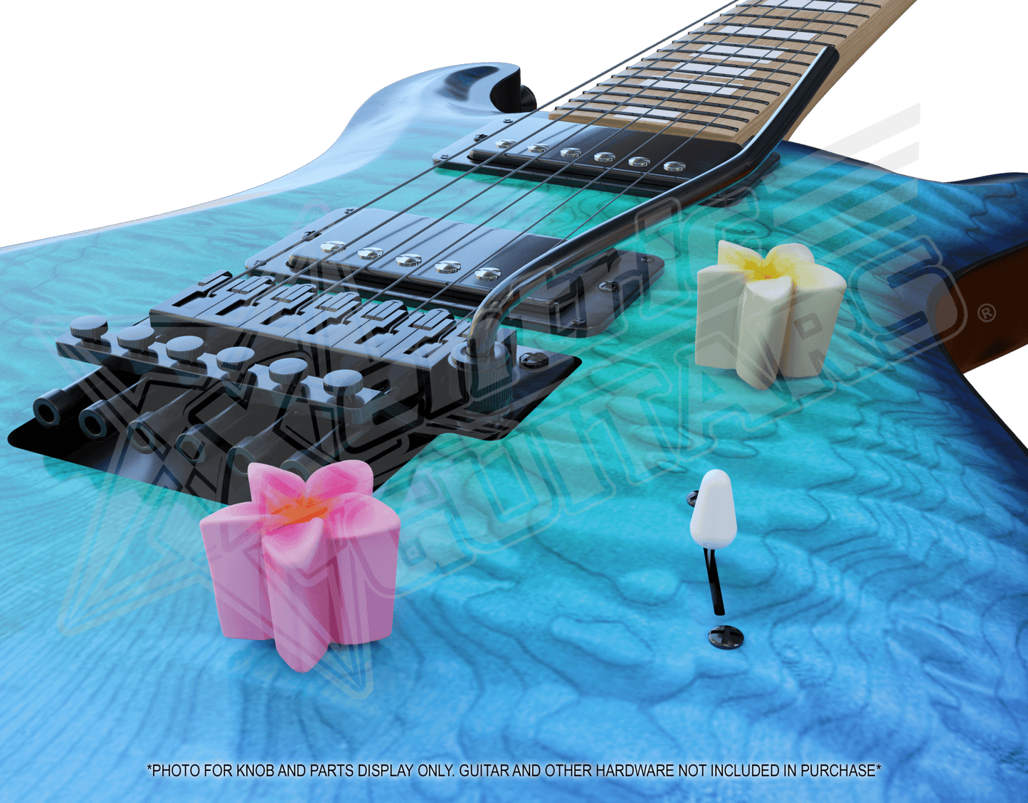Xentric Guitars® - FANCY FLORAL™ Series Resin Guitar Knobs