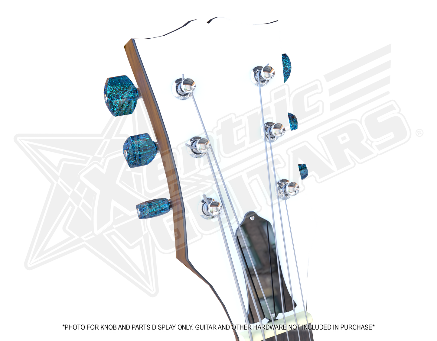 Xentric Guitars - METAL FLAKE Series Resin Guitar Tuner Knobs
