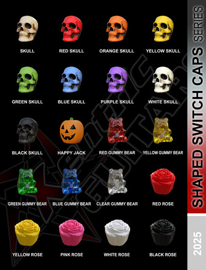 Xentric Guitars - Shaped Resin Guitar Switch Caps
