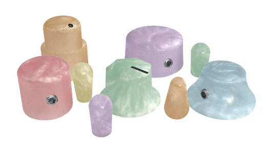 Xentric Guitars® - SPRING PEARL™ Series Resin Knobs and Switch Caps
