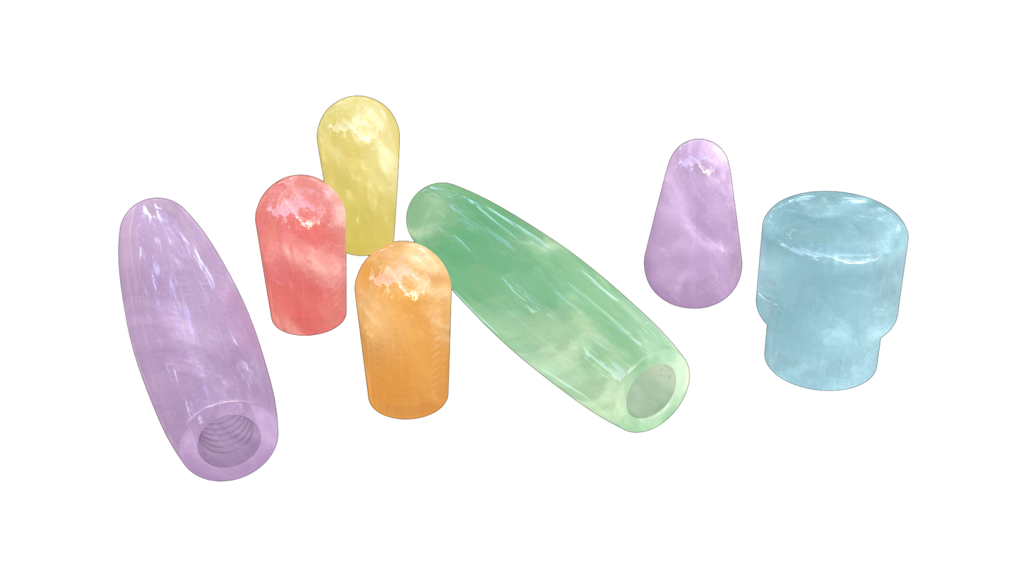 Xentric Guitars - SPRING PEARL Series Resin Guitar Switch Caps