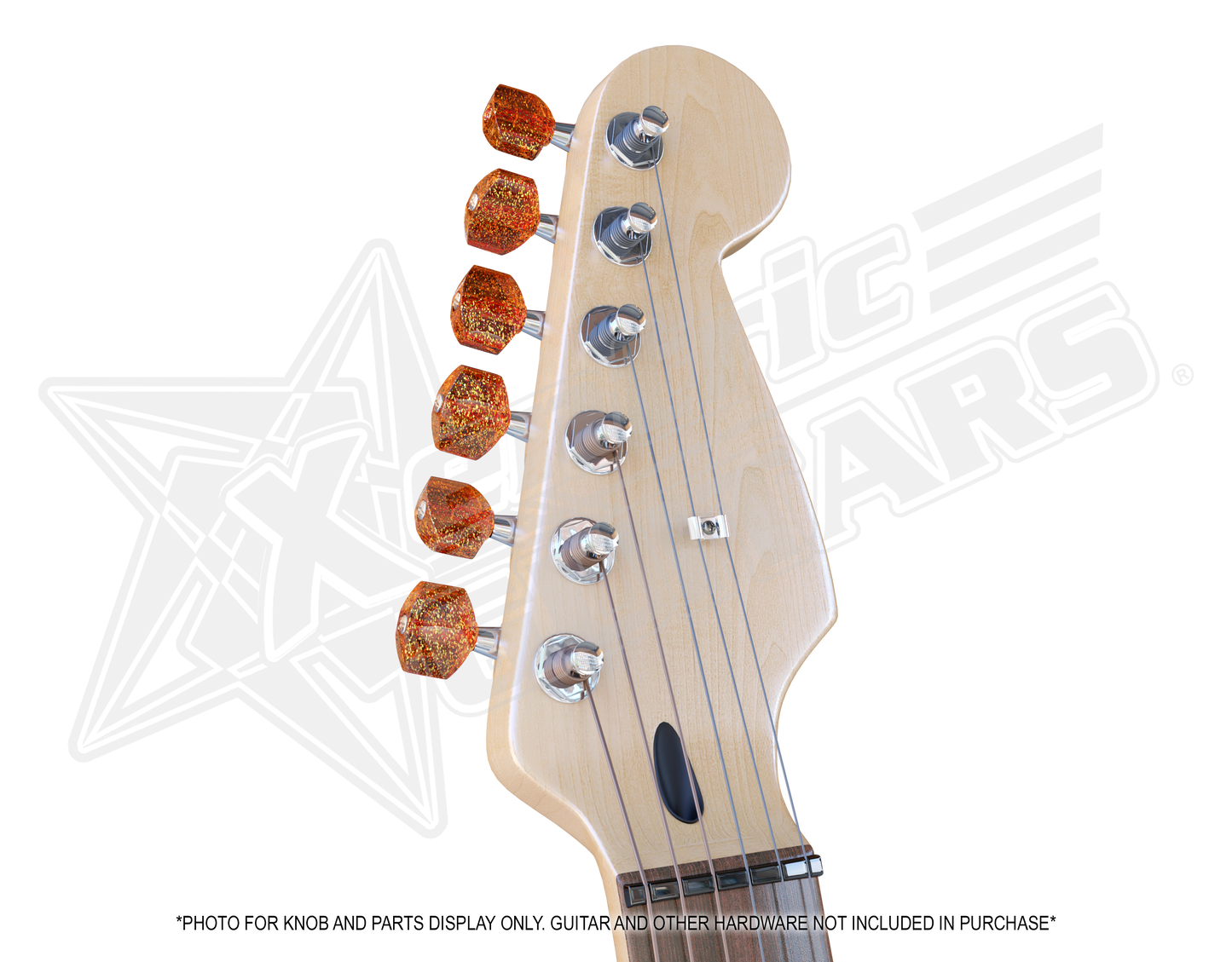 Xentric Guitars - METAL FLAKE Series Resin Guitar Tuner Knobs