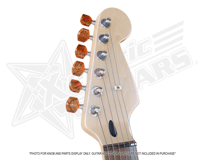 Xentric Guitars - METAL FLAKE Series Resin Guitar Tuner Knobs